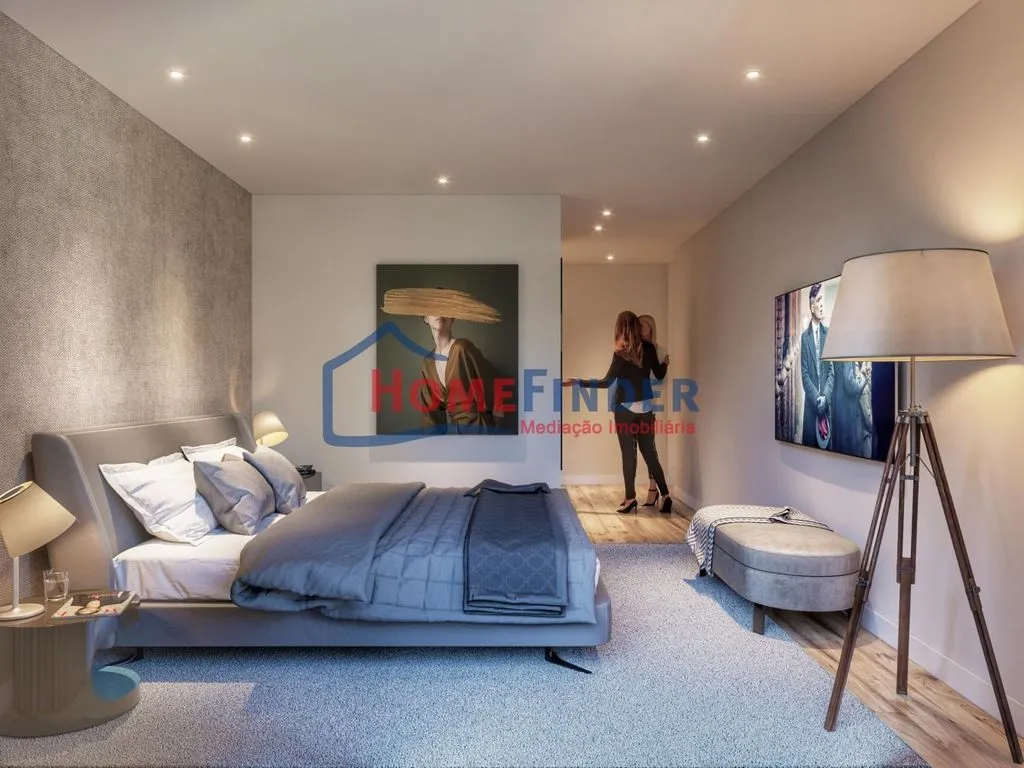 Bedrooms - Contemporary House with Pool in Braga