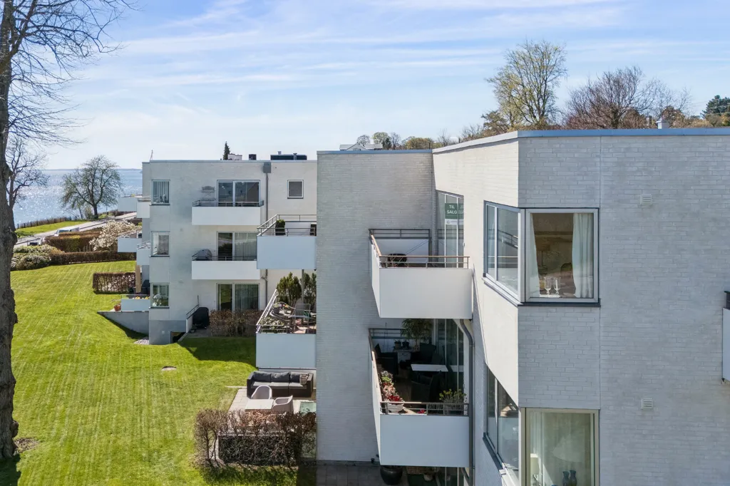 Vue aérienne - Corner Apartment with Øresund View in Snekkersten