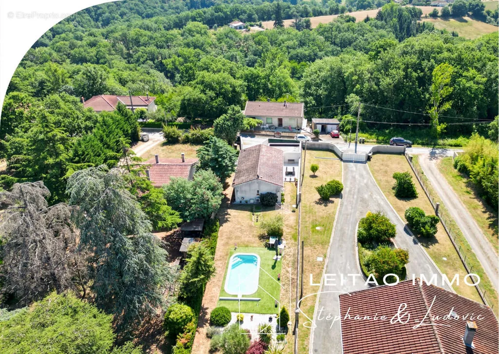 Vista aerea - Ground Floor House with Pool near Graulhet