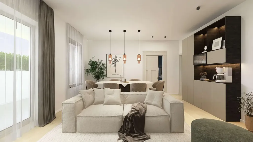 Living Room - Luxury Apartment with Terrace in Formigine