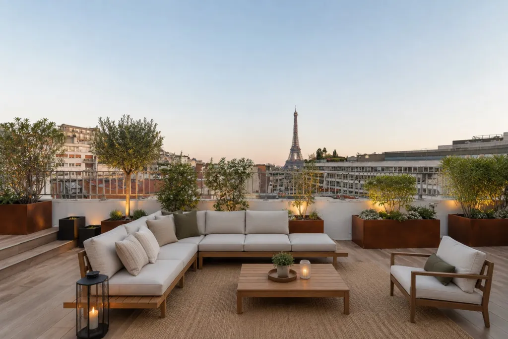 Terrass - Penthouse with Tour Eiffel View in Passy