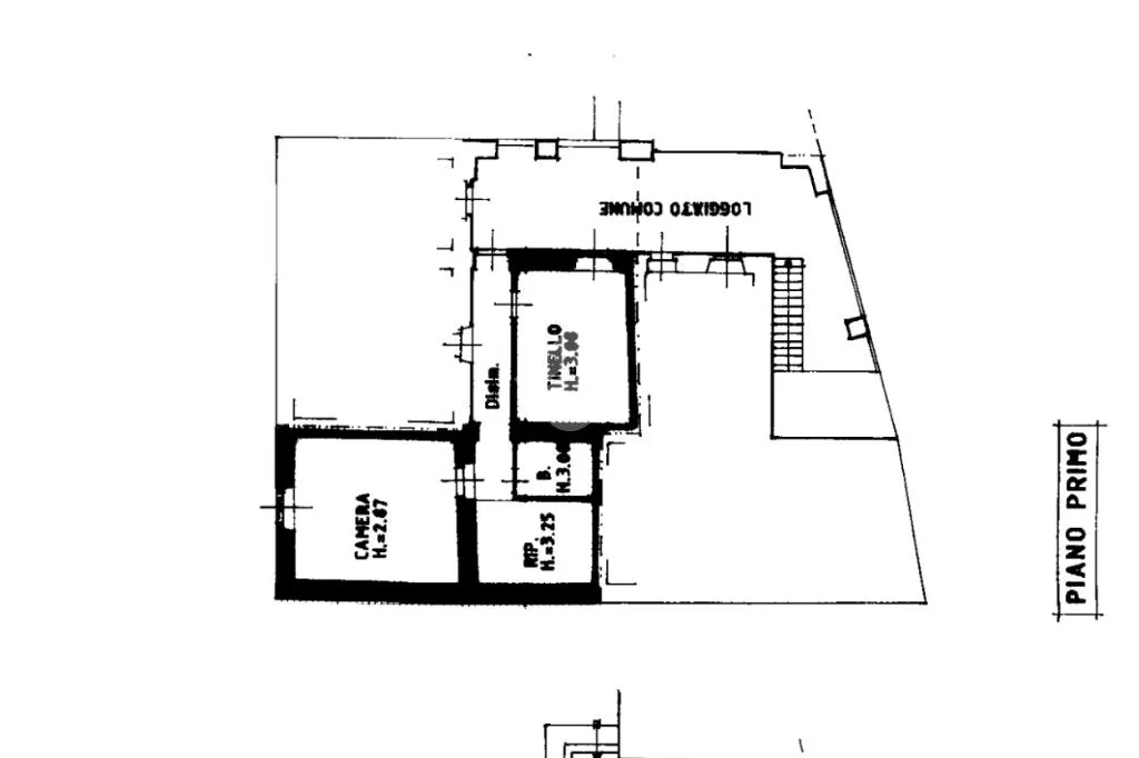 Floor Plan - Rustic Property for Renovation in Garbagnate Monastero