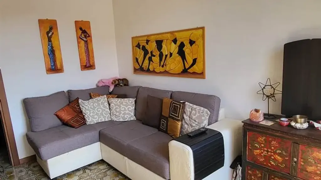 Séjour - 3-Bedroom Apartment with Balcony in Milan