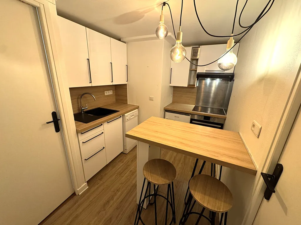 Cucina - T2 Apartment with Garden Access in Clermont-Ferrand