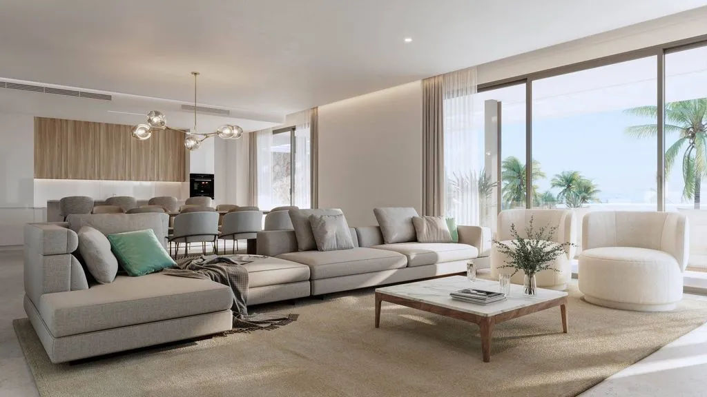 Living Room - Luxury Penthouse with Mountain View in Marbella