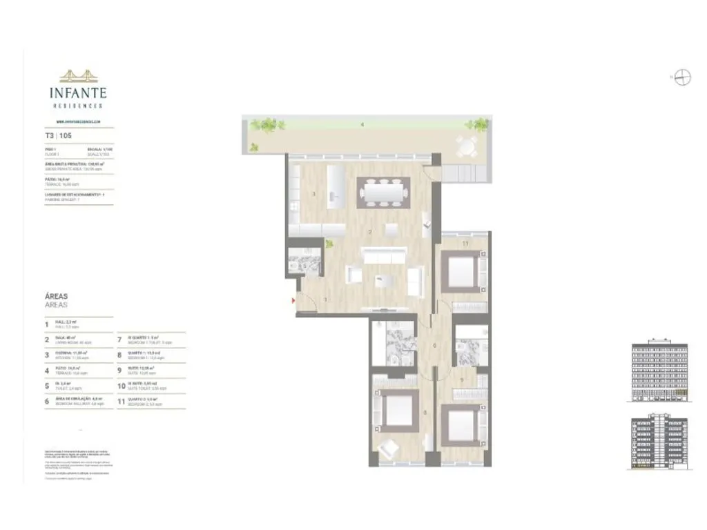 Plan - Luxury Flat with Rooftop Pool in Lisbon