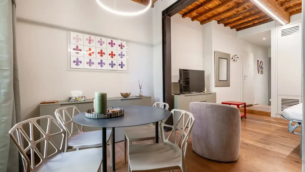 Sala da pranzo - Modernised Trilocale in Oltrarno, Florence