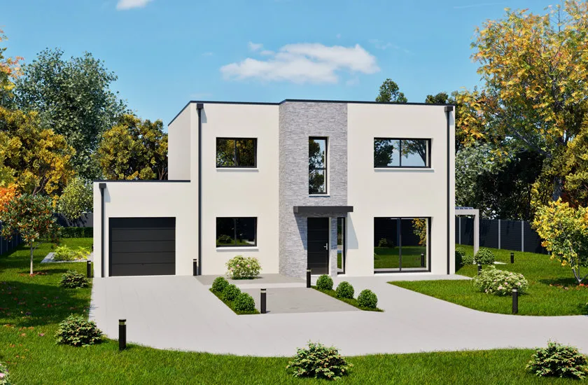 Maison Contemporaine avec Climatisation Réversible à Longperrier