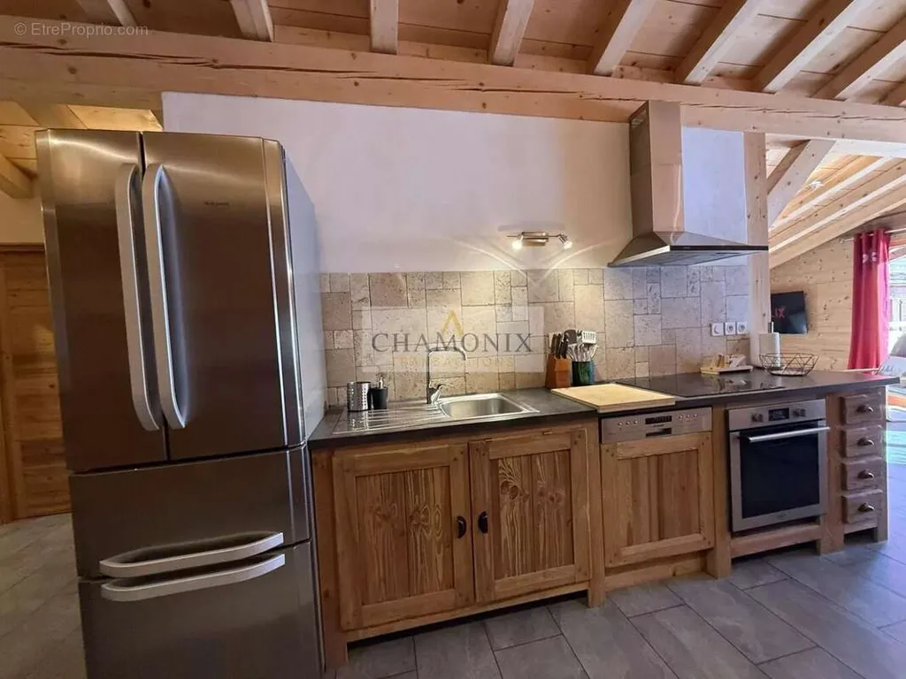 Cuisine - Appartement avec Balcon à Les Houches