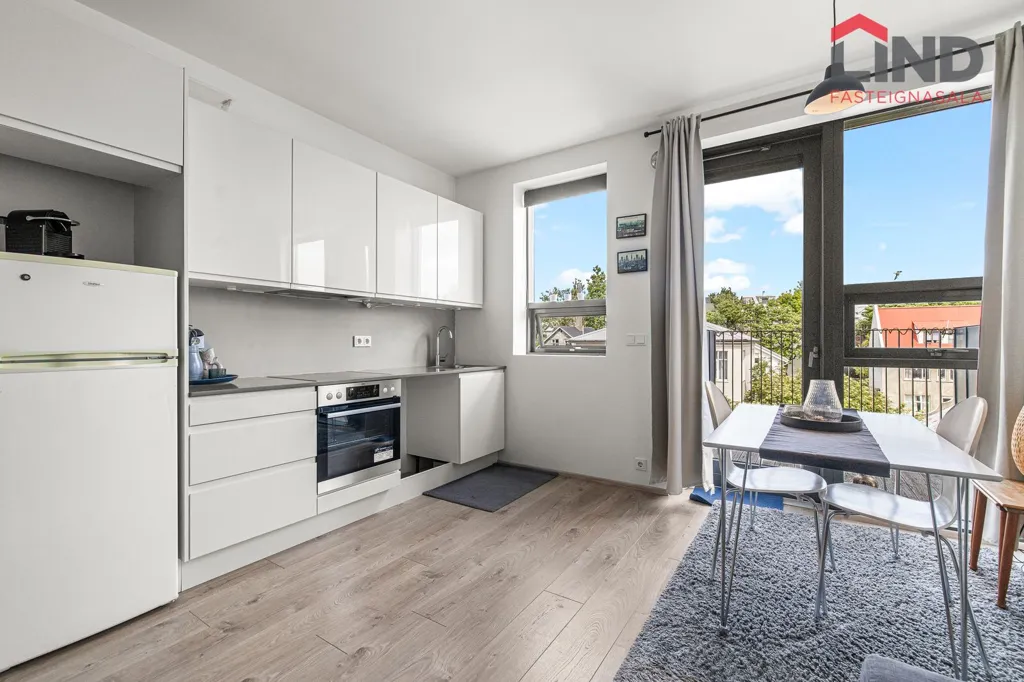 Cucina - Studio Apartment with Sea View in Hafnarfjörður