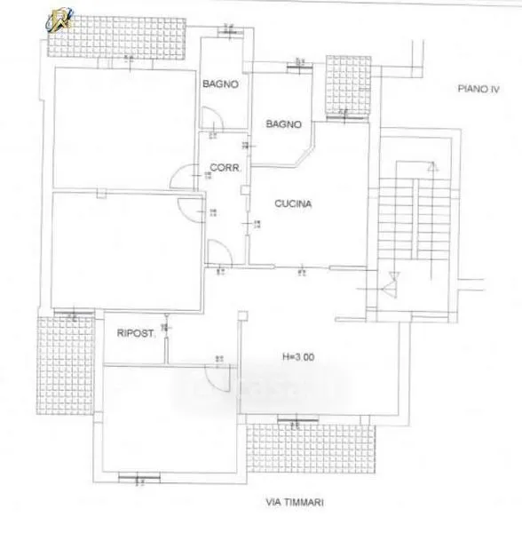 Plan - Apartment with Balcony in Matera