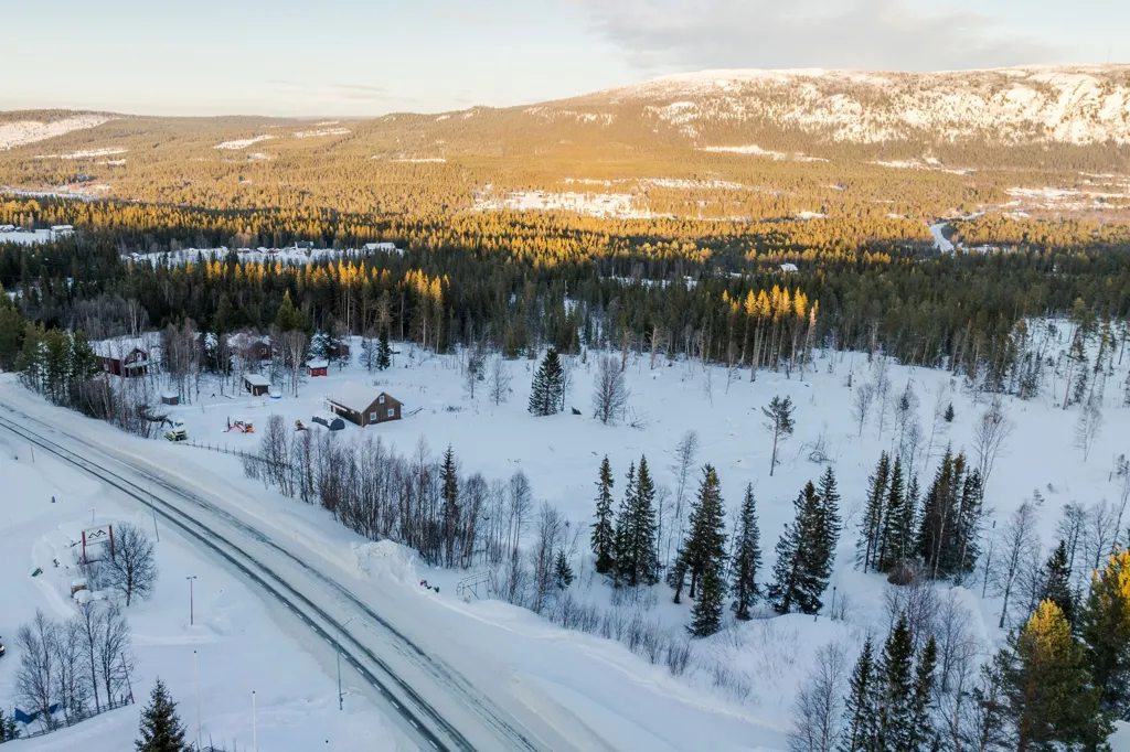 Vue aérienne - Plot with Mountain View in Funäsdalen