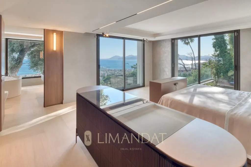 Chambres - Villa de luxe avec vue mer à Cannes