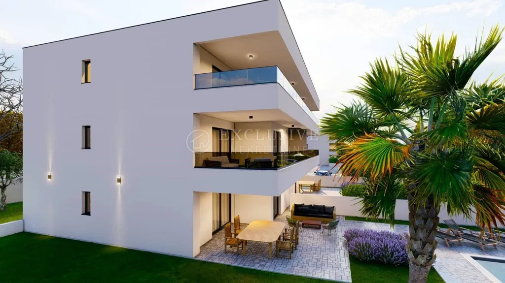 Modern 2-Bed Apartment with Sea View in Malinska