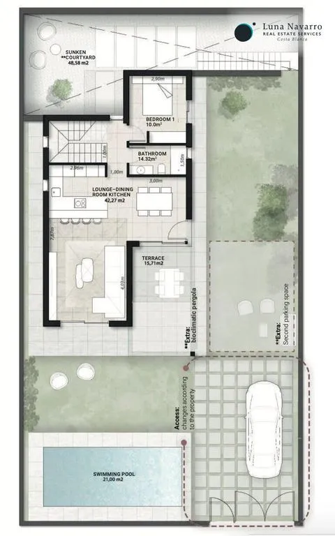 Floor Plan - Modern Villa with Sea View in Finestrat