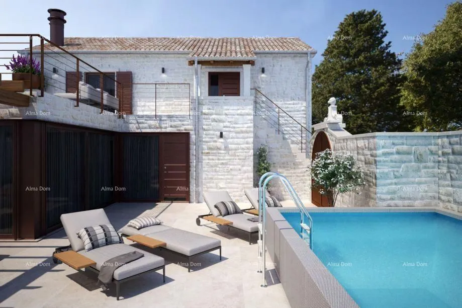 Piscine - Two Stone Houses with Pool in Tinjan
