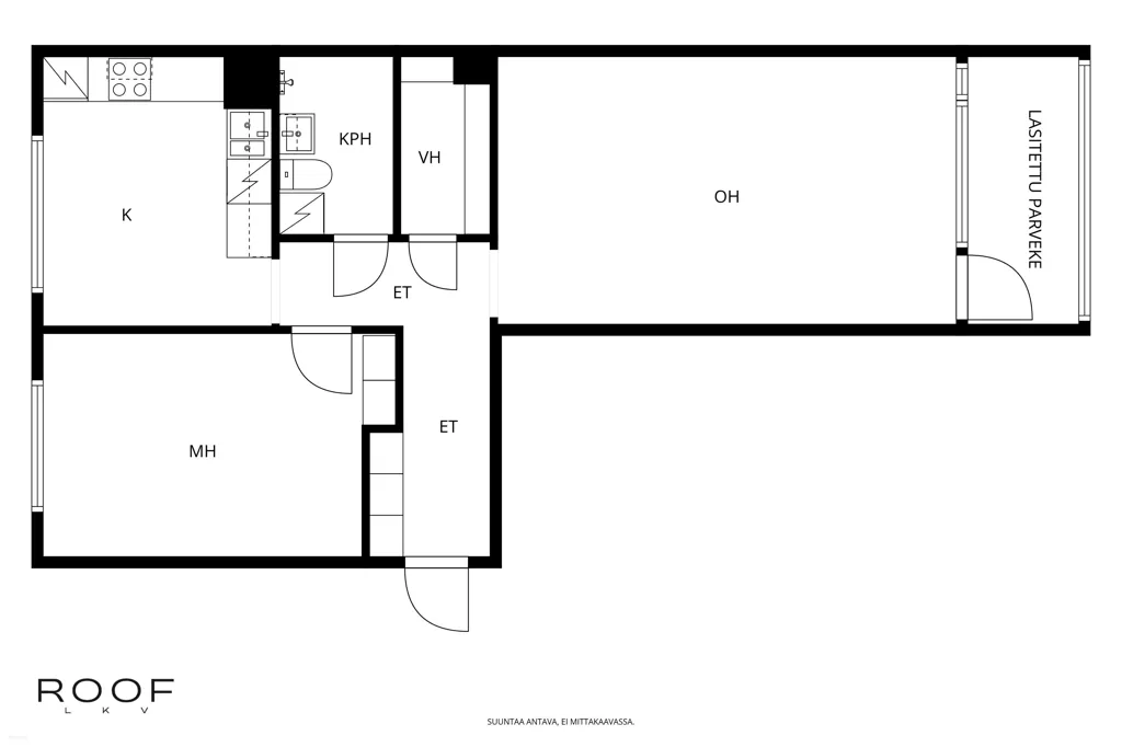 Plaan - Flat with Glazed Balcony in Kirkkonummi