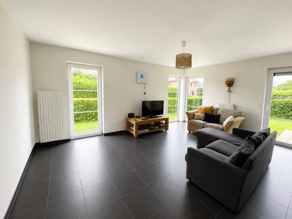 Living Room - Contemporary Villa with Garden in Wavre