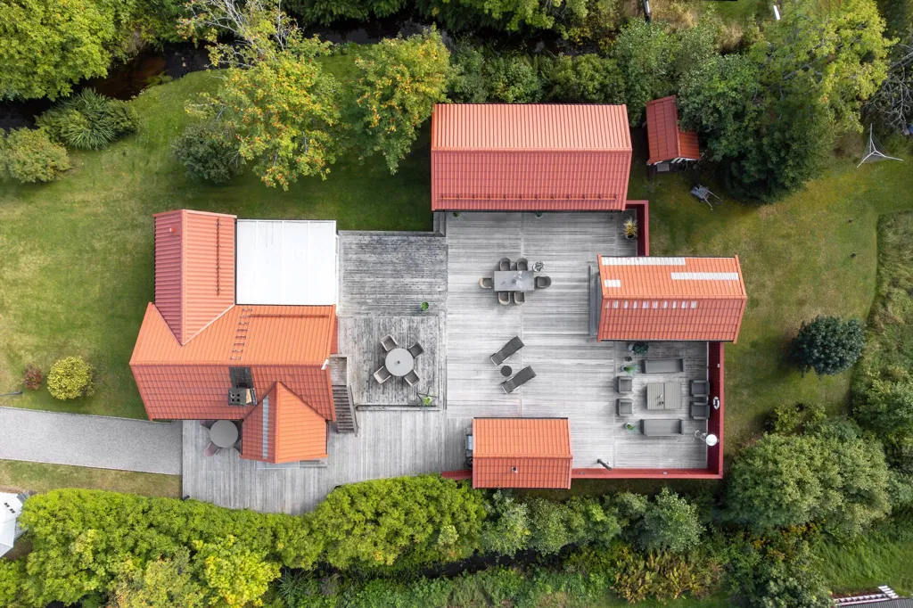 Vista aerea - Cottage with Private Stream in Stenö
