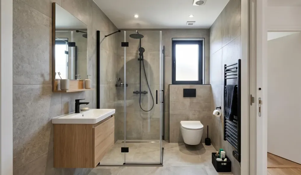 Bathrooms - Duplex Apartment with Terrace in Sanguinet