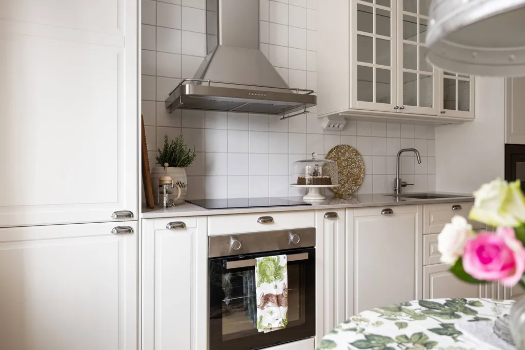 Cuisine - Renovated Apartment with Balcony in Ystad
