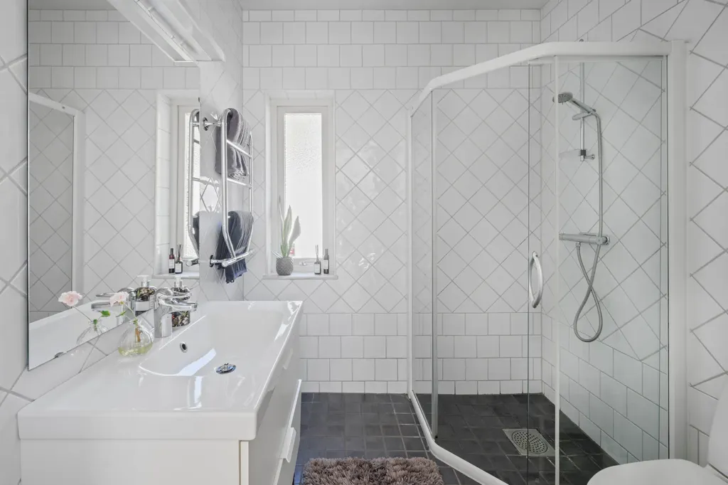 Badezimmer - Spacious Bungalow with Pool in Ljungskogen