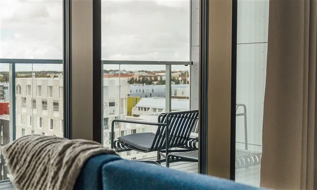 Balcony - Unique Two-Room Apartment with Balconies in Aarhus
