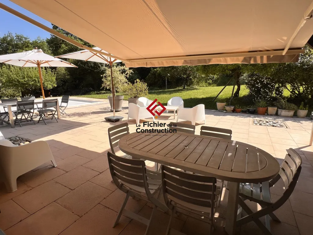 Terrasse - Maison Familiale avec Piscine à Saint-Ismier