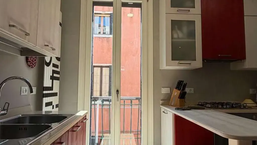 Köök - Restored Apartment with Terrace in Venice