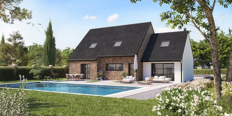 New Build House with Garden in Angres