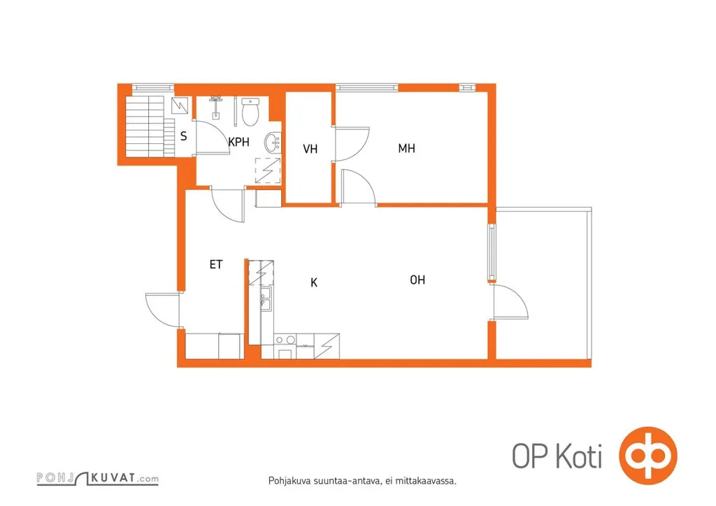 Plaan - Apartment with Sauna in Jyväskylä