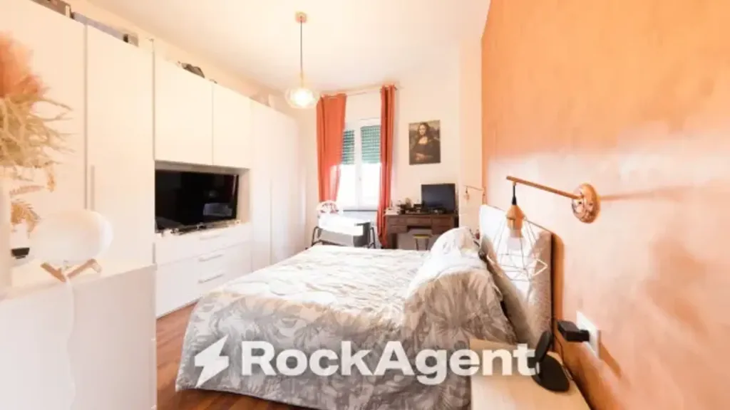 Bedrooms - Penthouse Apartment with Balcony in Genoa