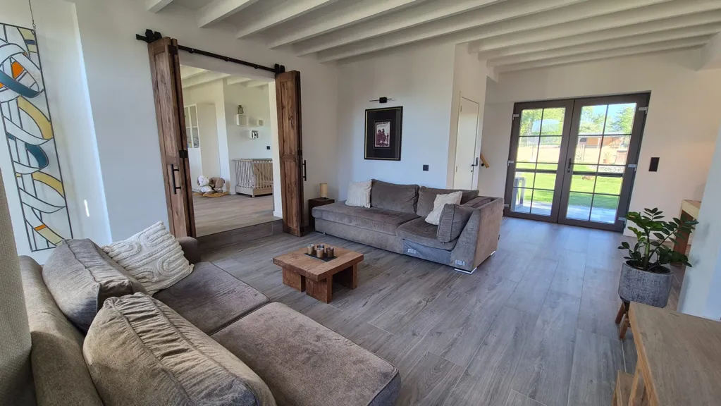 Séjour - Hoeve Rénovée avec Vue Campagne à Sint-Martens-Lierde