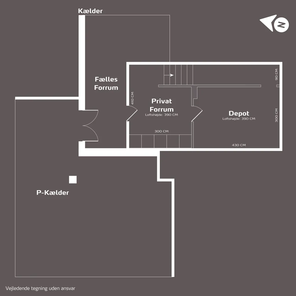 Plan - Apartment with Sea View and Garden in Hellerup