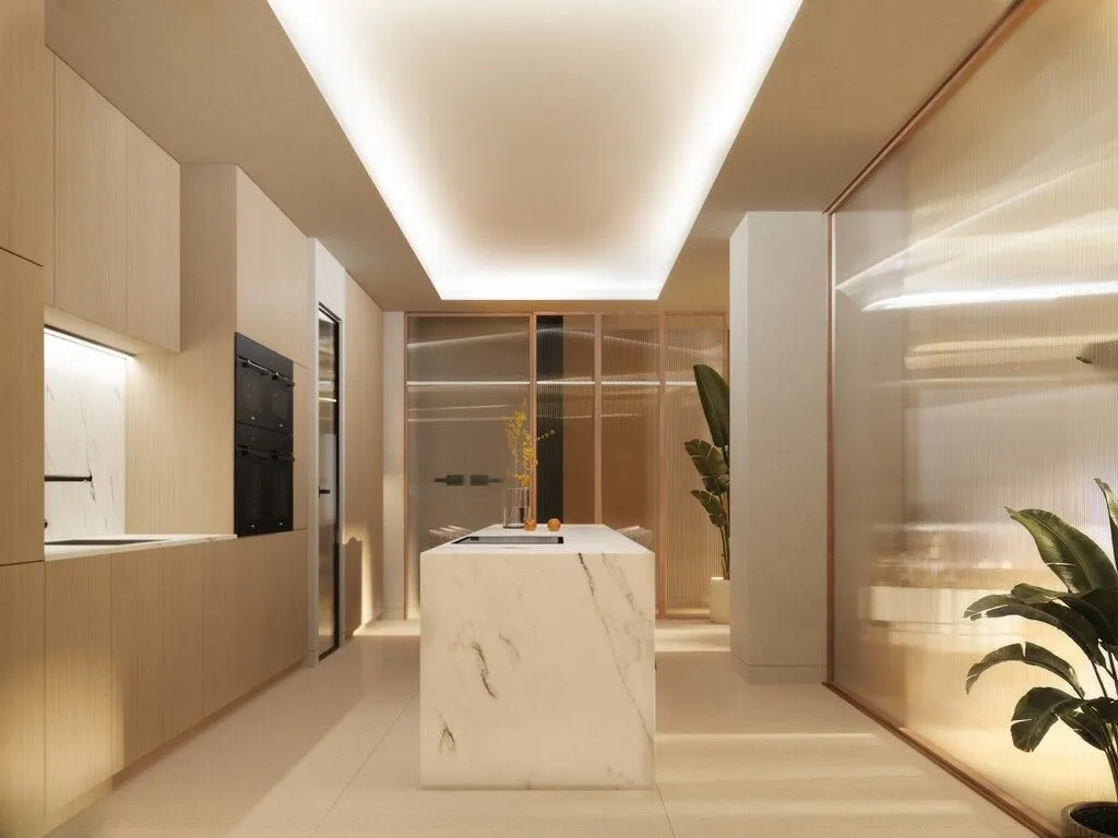 Köök - Luxury Apartment with City View in Madrid