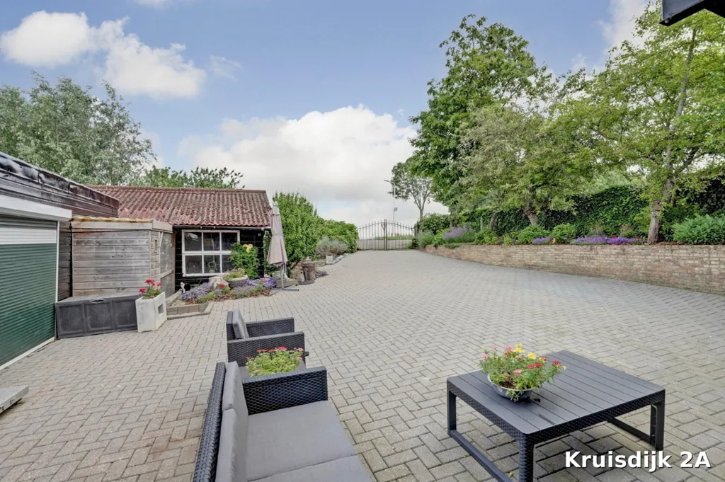 Garden - Semi-Detached House with Polder View in Strijen