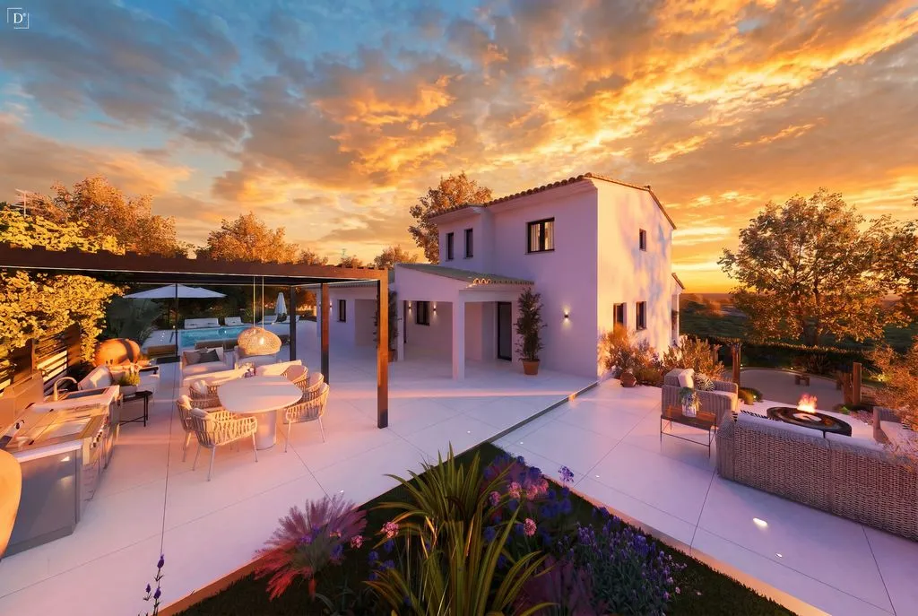 Terrace - Luxury Villa with Pool in Guia, Faro District