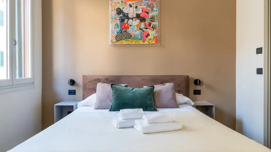 Camere da letto - Modernised Trilocale in Oltrarno, Florence