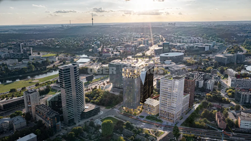 Vista aerea - 1-Bedroom Apartment with River View in Vilnius
