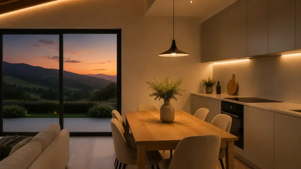 Dining Room - New Villa with Mountain View in Talignano