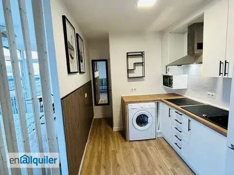 Kitchen - Studio with Sea View in Benalmádena