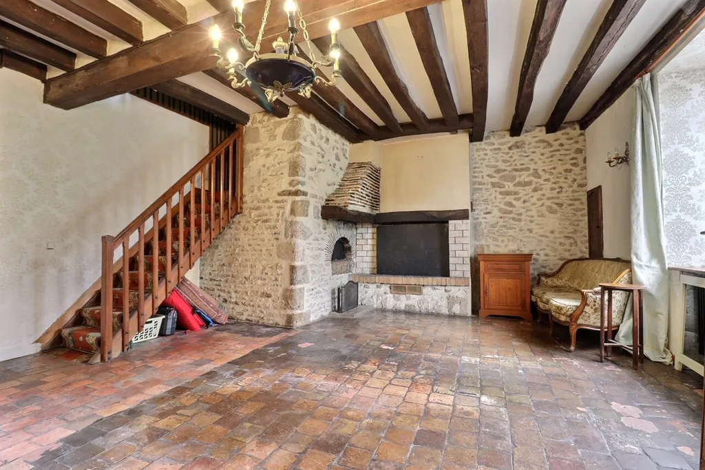 Living Room - Character House with Garden in Aschères-le-Marché