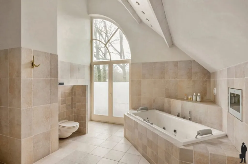 Salles de bain - Villa Luxueuse avec Vue sur les Champs à Kalmthout