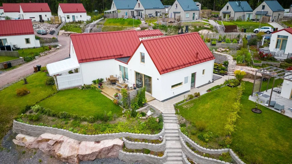 Vue aérienne - Bungalow with Garden in Ljusterö