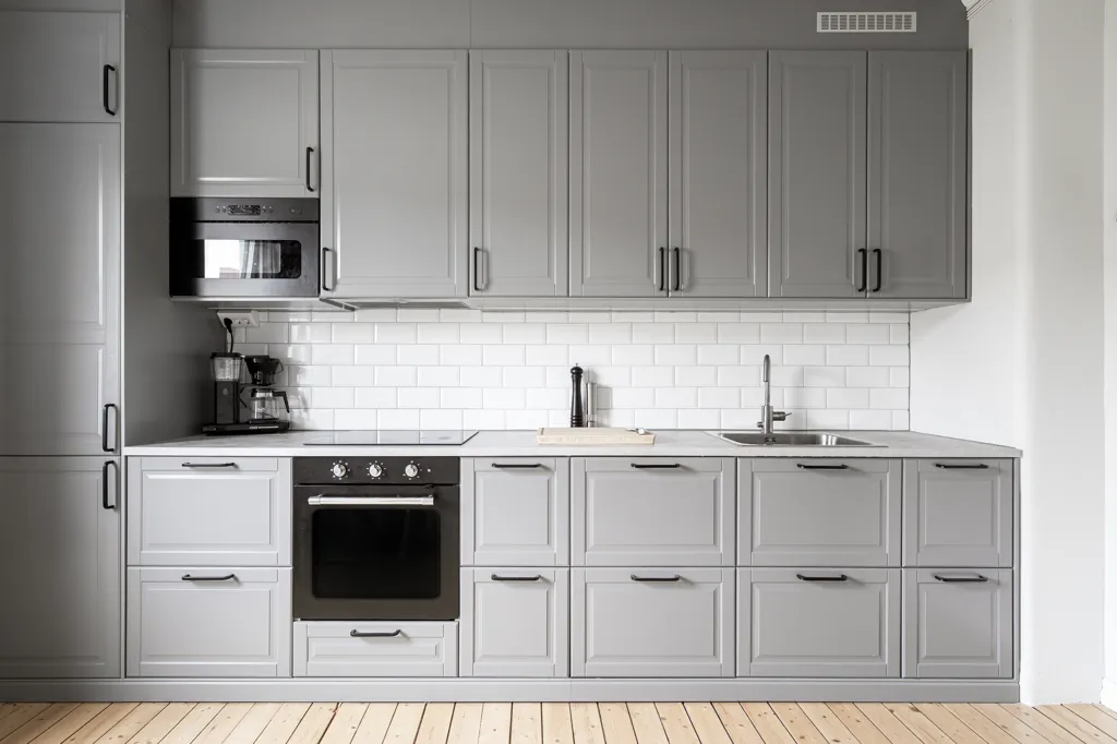 Köök - Charming Renovated Flat in Landshövdingehus, Central Location