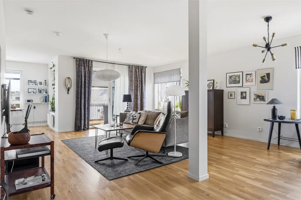 Soggiorno - Apartment with Large Balcony in Söder, Trosa