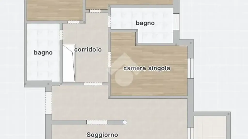 Plan - Apartment with Balcony in Rimini