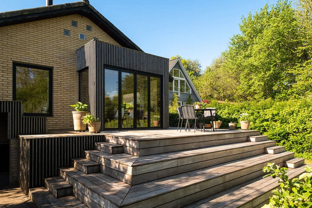 Terrasse - Detached Villa with Garden in Værløse