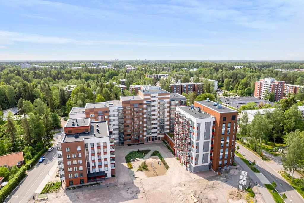 Vue aérienne - Modern Apartment with Balcony in Pähkinärinne, Vantaa