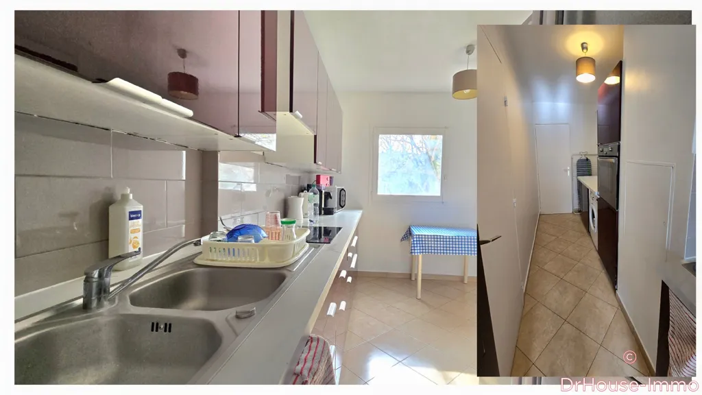 Köök - Fourth-Bedroom Flat with Balcony in La Courneuve Centre
